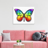 Monarch van regenboogvlinders canvas afdruk (Insitu (Woonkamer))