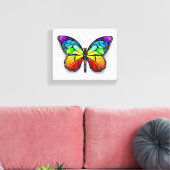Monarch van regenboogvlinders canvas afdruk (Insitu (Woonkamer))