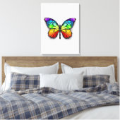 Monarch van regenboogvlinders canvas afdruk (Insitu (Slaapkamer))