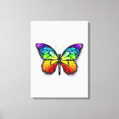 Monarch van regenboogvlinders canvas afdruk (Voorkant)