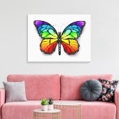 Monarch van regenboogvlinders canvas afdruk (Insitu (Woonkamer))