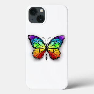 Monarch van regenboogvlinders iPhone 13 hoesje