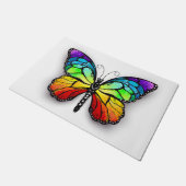Monarch van regenboogvlinders deurmat (Schuin)
