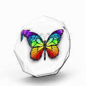 Monarch van regenboogvlinders fotoblokken (Links)