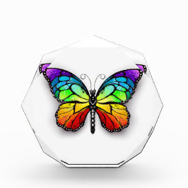 Monarch van regenboogvlinders fotoblokken