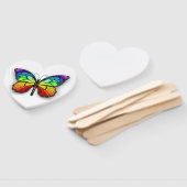 Monarch van regenboogvlinders handwaaier (Niet-gemonteerd)