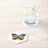 Monarch van regenboogvlinders kartonnen onderzetters (Insitu)