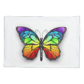 Monarch van regenboogvlinders kussensloop (Achterkant-Links)