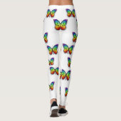 Monarch van regenboogvlinders leggings (Achterkant)