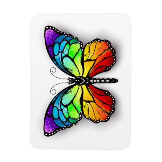 Monarch van regenboogvlinders magneet (Verticaal)