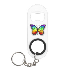 Monarch van regenboogvlinders mini flessenopener