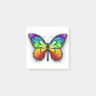 Monarch van regenboogvlinders post-it® notes