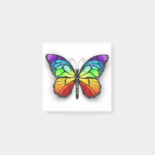 Monarch van regenboogvlinders post-it® notes (Voorkant)