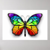 Monarch van regenboogvlinders