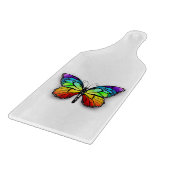 Monarch van regenboogvlinders snijplank (Hoek)