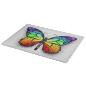 Monarch van regenboogvlinders snijplank (Hoek)