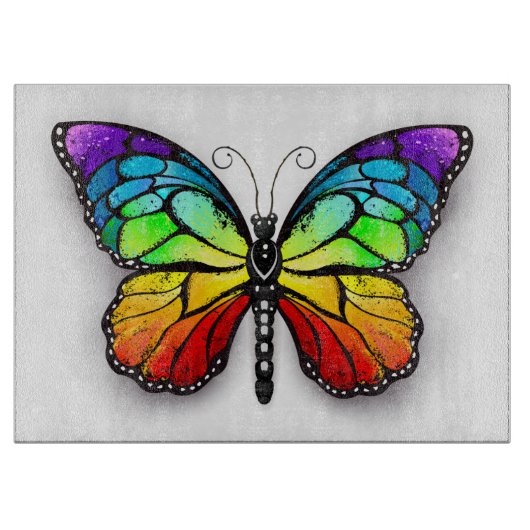 Monarch van regenboogvlinders snijplank (Voorkant)