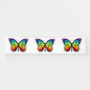 Monarch van regenboogvlinders spandoek