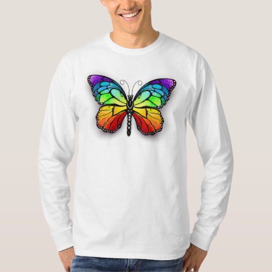 Monarch van regenboogvlinders t-shirt (Voorkant)