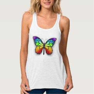 Monarch van regenboogvlinders tanktop