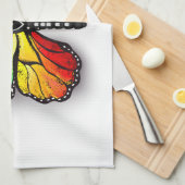 Monarch van regenboogvlinders theedoek (Quarter Fold)