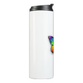 Monarch van regenboogvlinders thermosbeker (Gedraaid links)