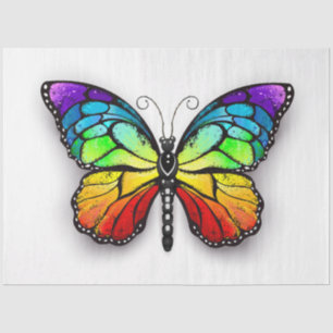 Monarch van regenboogvlinders tissuepapier