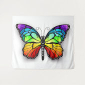 Monarch van regenboogvlinders wandkleed (Voorkant (horizontaal))