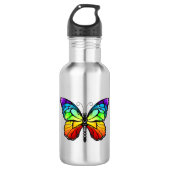 Monarch van regenboogvlinders waterfles (Voorkant)