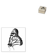 Monarch Vlinder Bug Insect Wildlife Houten Stempel (Gestempeld)