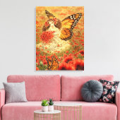 Monarch Vlinder Fairy Canvas Print (Insitu (Woonkamer))