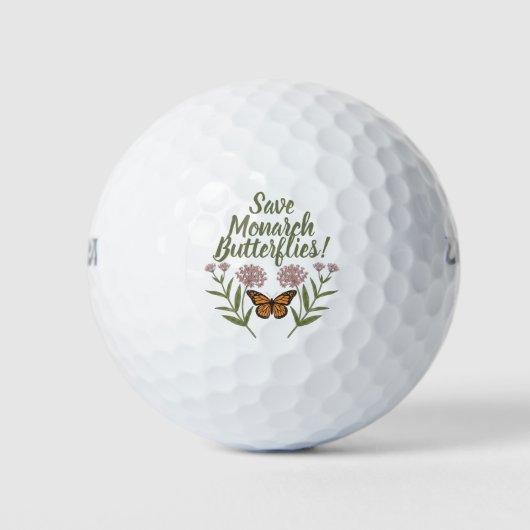 Monarch Vlinder Golfballen (Voorkant)