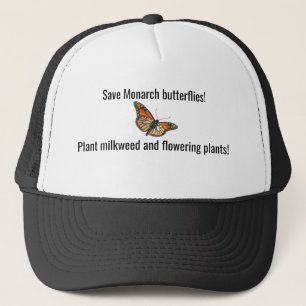 Monarch vlinder hoed trucker pet