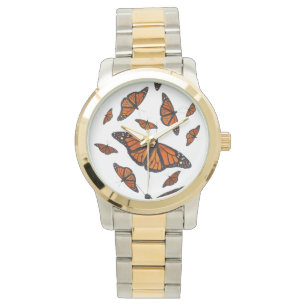 Monarch vlinder horloge (kies kleur)