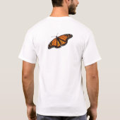 monarch-vlinder Nooit opgeven T-shirt (Achterkant)