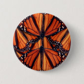monarch vlinder ronde button 5,7 cm (Voorkant)