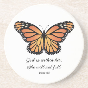 Monarch vlinder Sandstone Onderzetter Christelijk