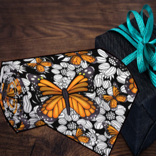 Monarch Vlinder Vlinders Bloemen Bloemstuk Hals Stropdas