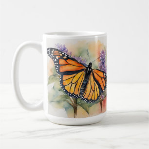 Monarch Vlinder Waterverf Print Koffiemok