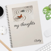 Monarch Vlinder Zen Tuin Notitieboek 6,5 x 8,75