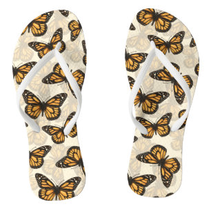Monarch vlinders teenslippers