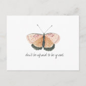 Monarch  Waterverf vlinder Briefkaart (Voorkant)