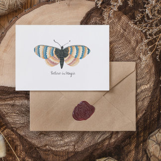 Monarch Waterverf vlinder Briefkaart