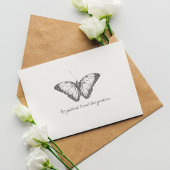 Monarch  Waterverf vlinder Briefkaart