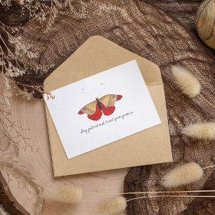 Monarch  Waterverf vlinder Briefkaart