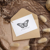 Monarch  Waterverf vlinder Briefkaart