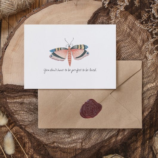 Monarch  Waterverf vlinder Briefkaart