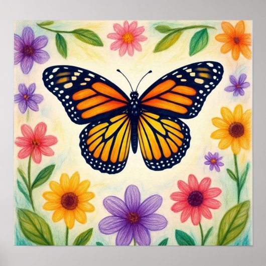 MonarchDaisyGarden Poster (Voorkant)