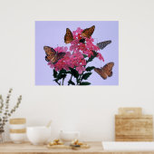 Monarchen en roze penta poster (Keuken)