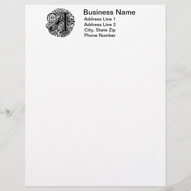 Monarchia "A" Letterhead (Voorkant)